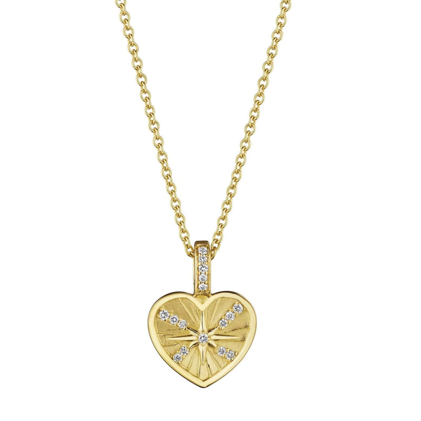 Petite Penny Collection Heart Starburst Necklace