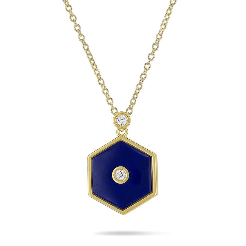 Baia Sommersa Collection Lapis and Diamond Necklace