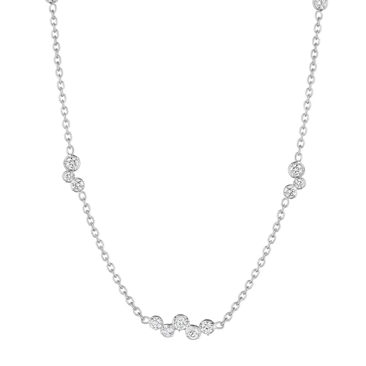 Stardust Round Station Necklace