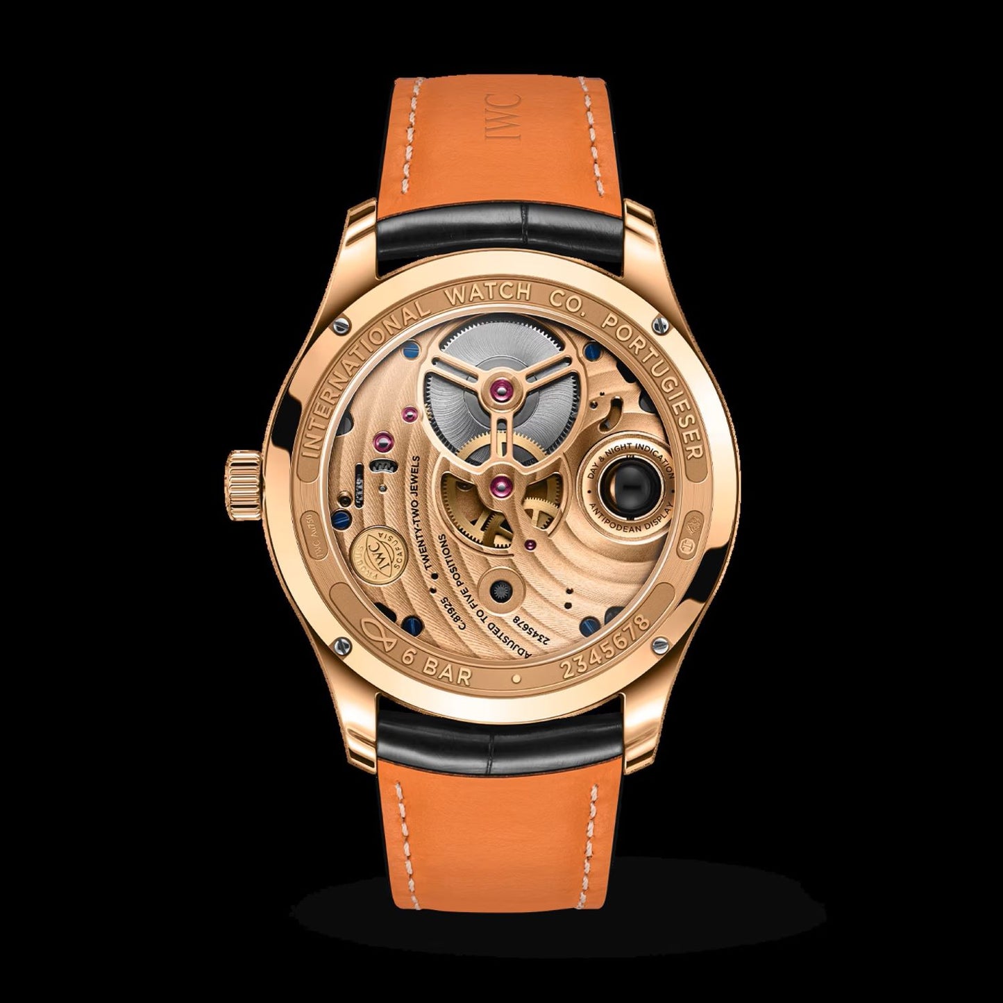 42.4MM Portugieser Hand-Wound Tourbillon Day & Night
