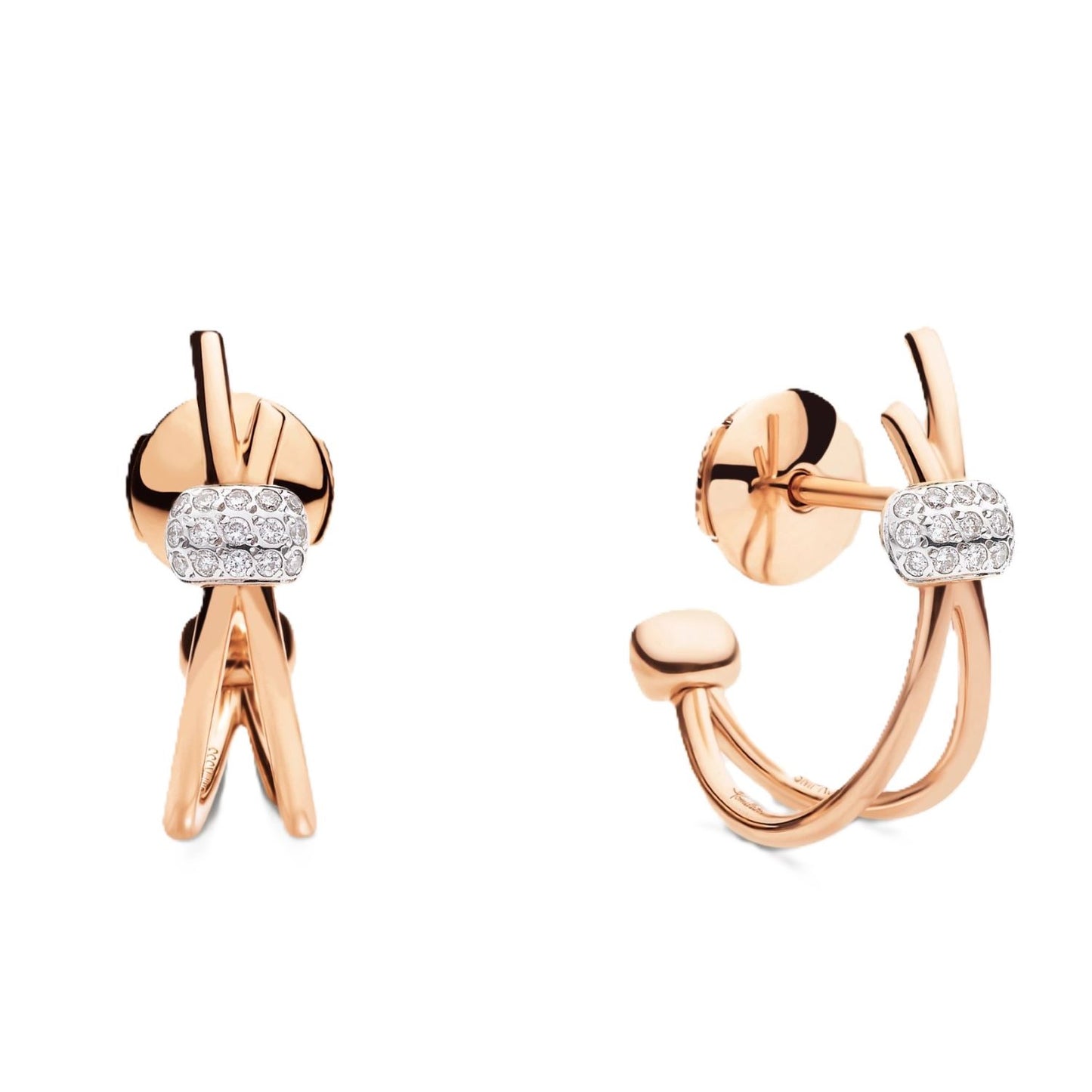 Diamond "Together" Earrings