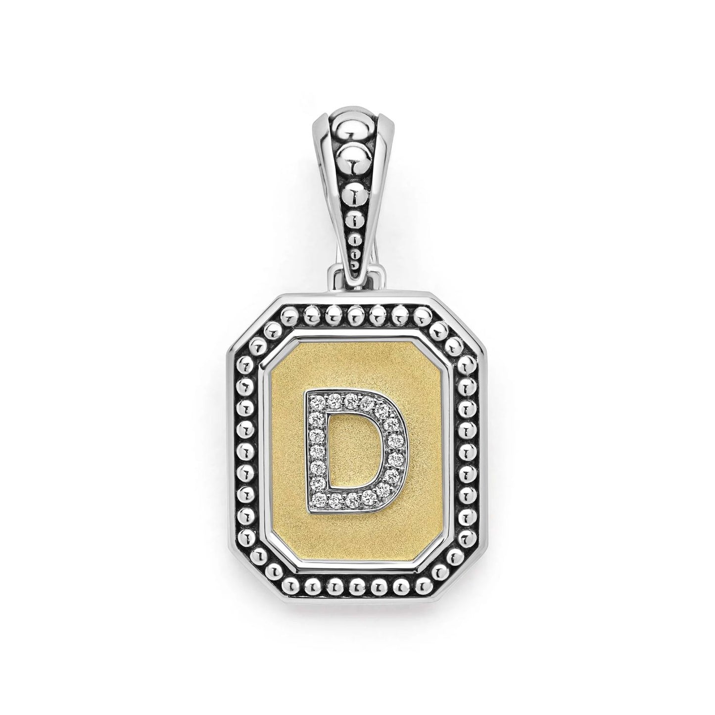 Octagon Diamond D Initial Charm