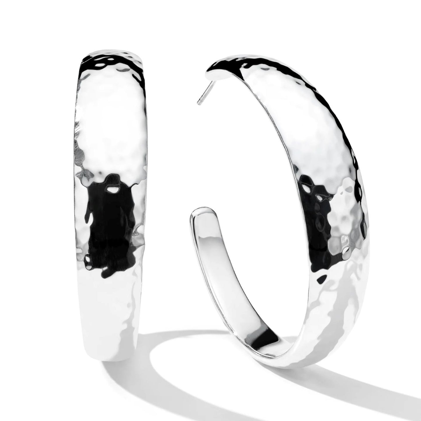 Hammered Hoop Earrings