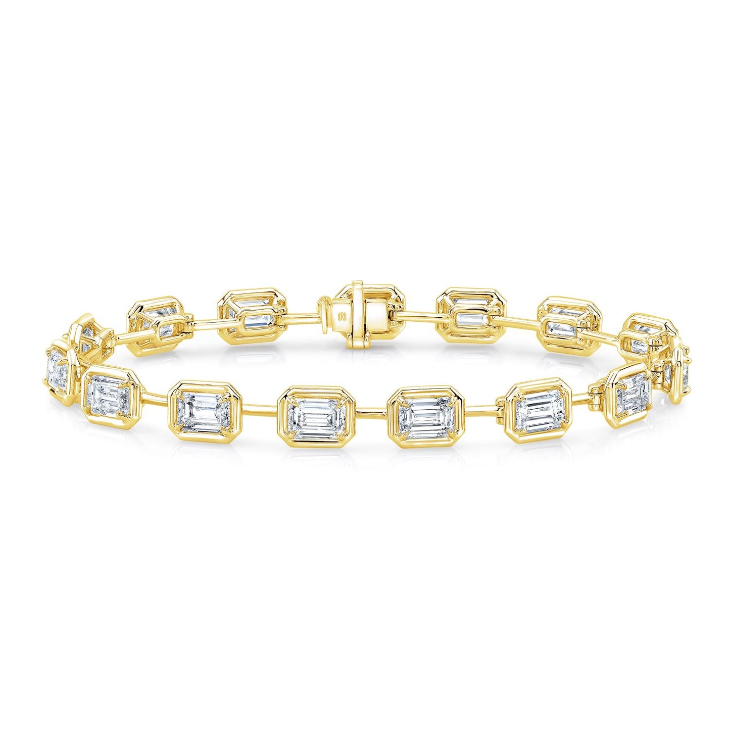 Emerald Cut Diamond Line Bracelet