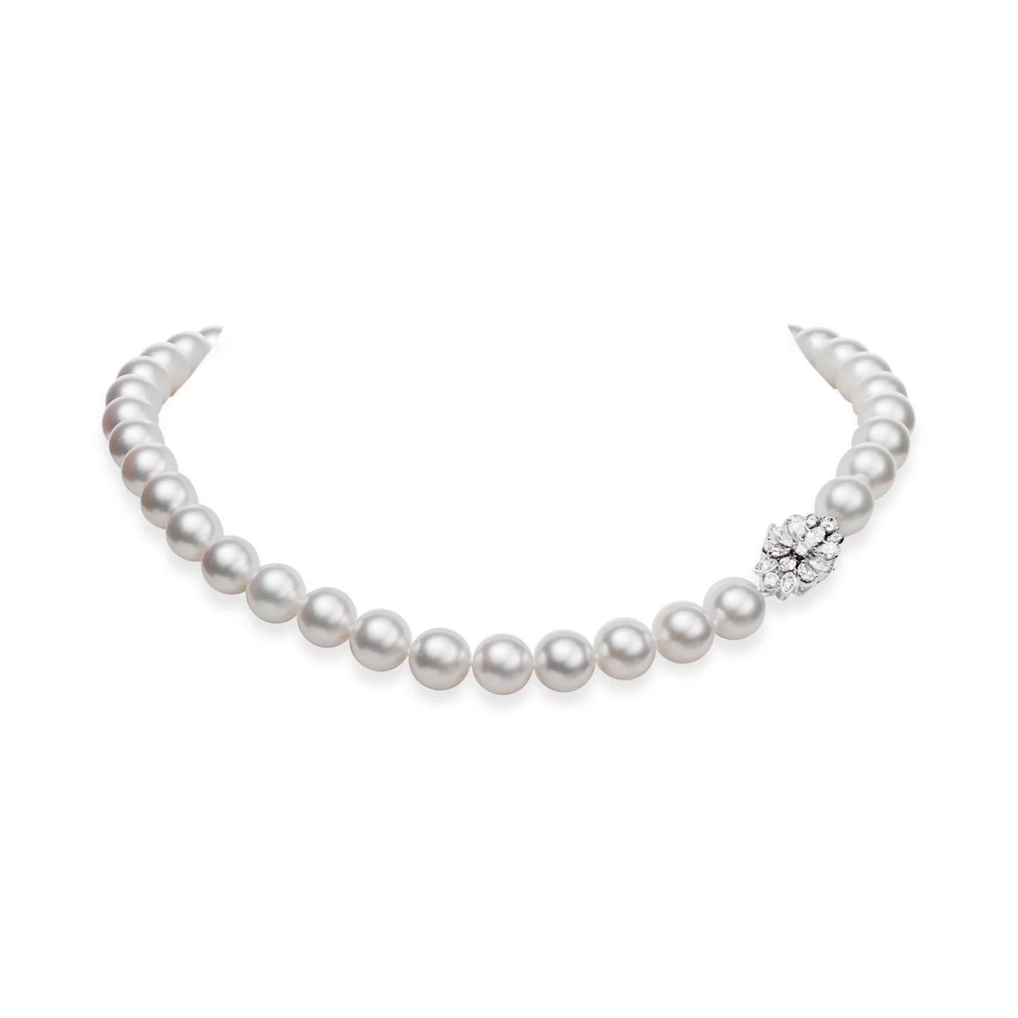 Akoya Cultured Pearl Strand with Diamonds