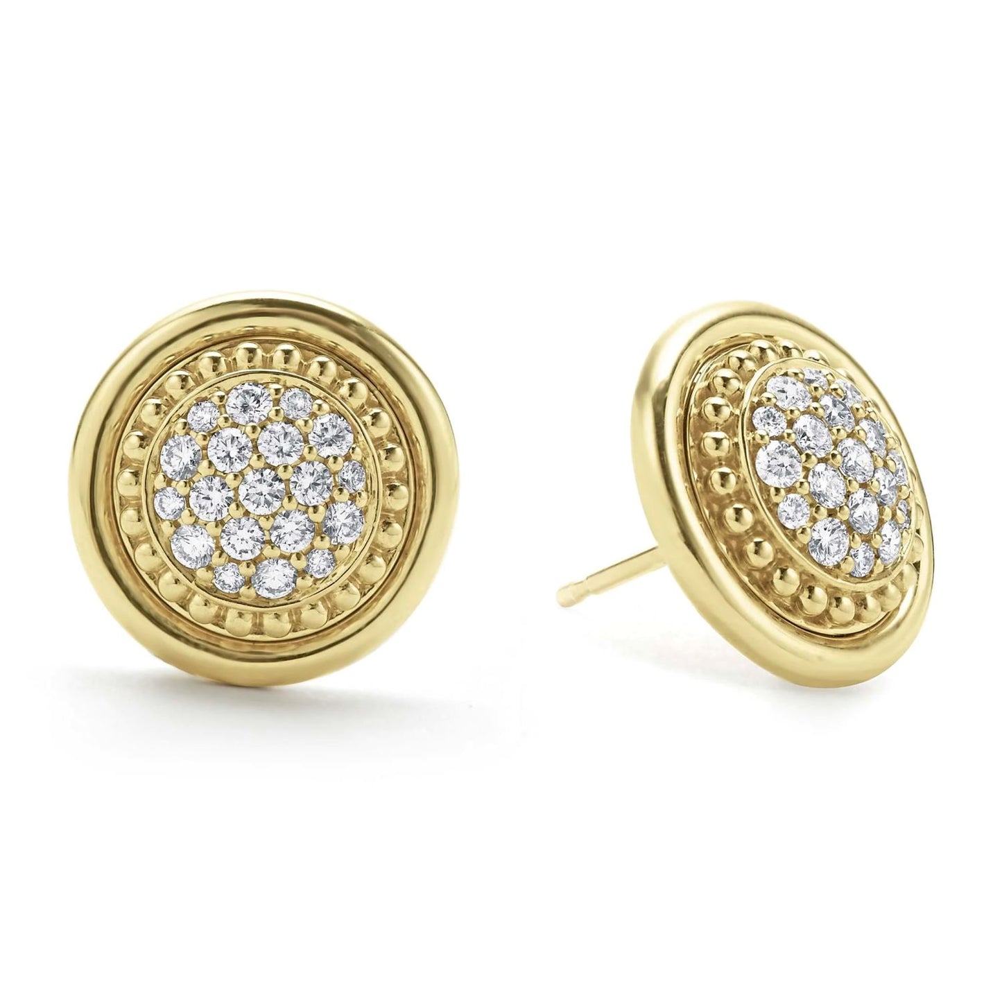 Meridian Collection Pave Diamond Stud Earrings