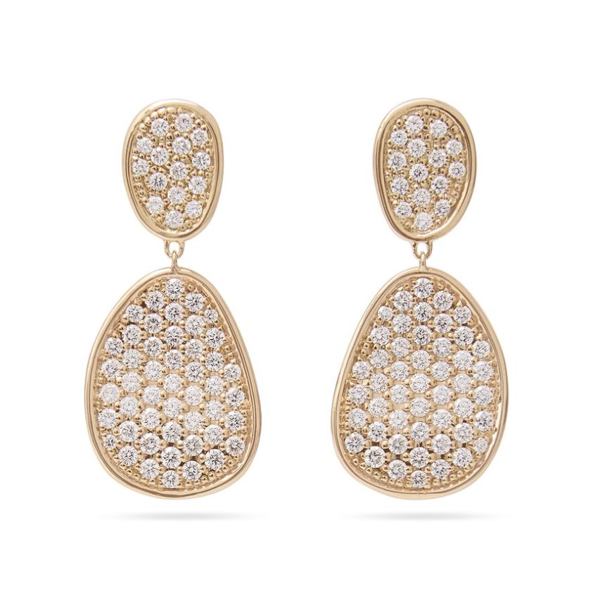 Lunaria Collection Double Drop Diamond Earrings