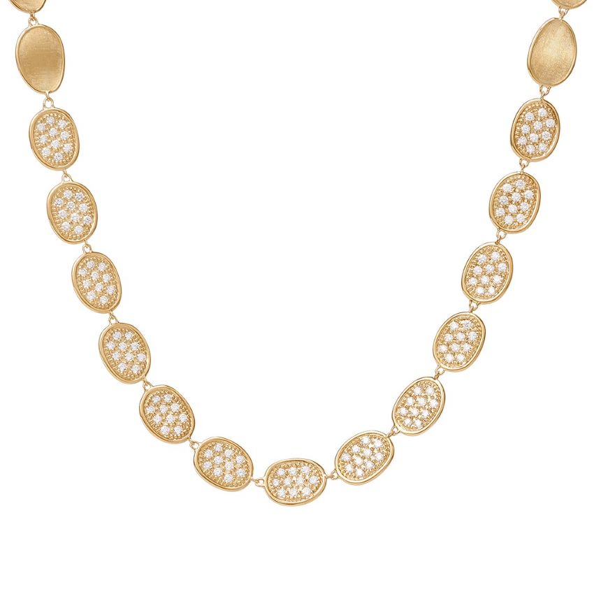 Lunaria Collection Diamond Pave Collar Necklace