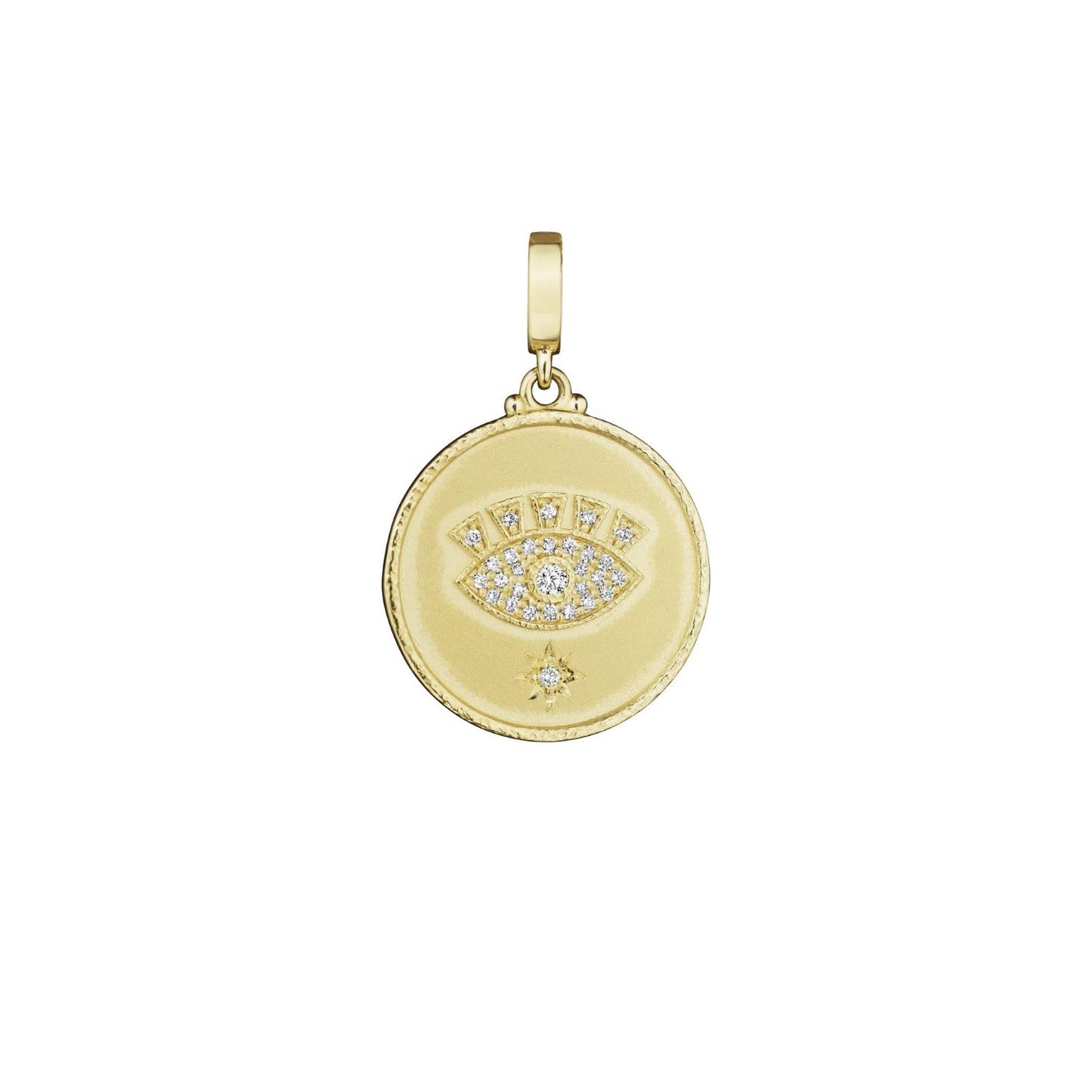 Hammered All Knowing Eye Medallion