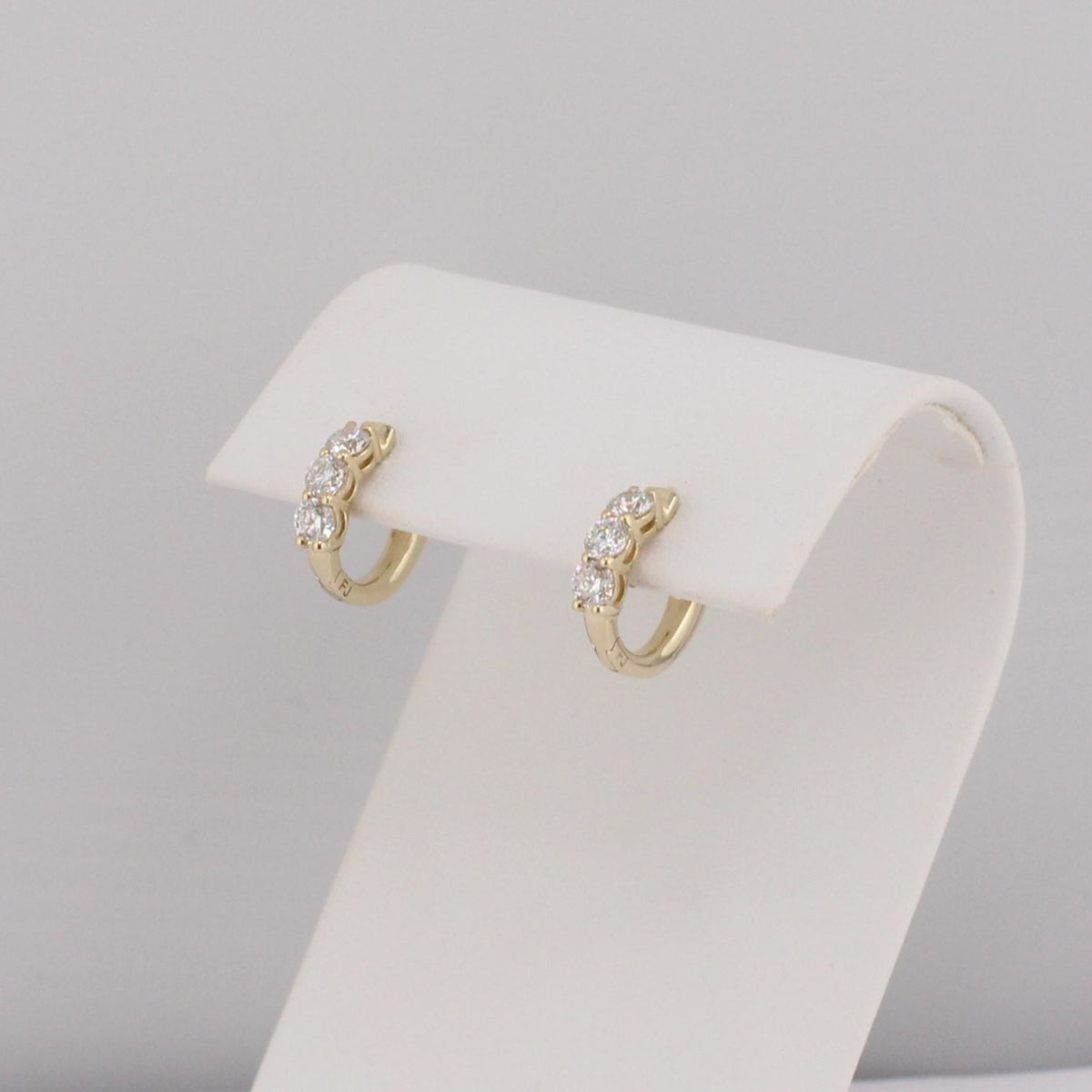 Diamond Huggie Earrings