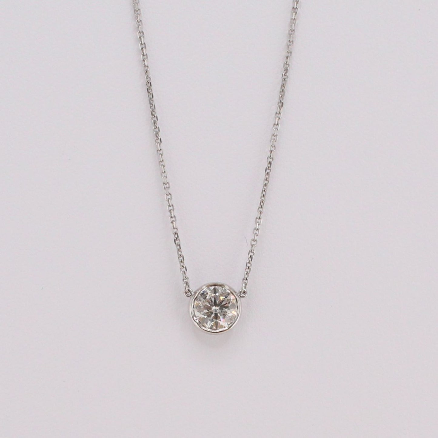 Diamonds-By-the-Yard Solitaire Diamond Necklace