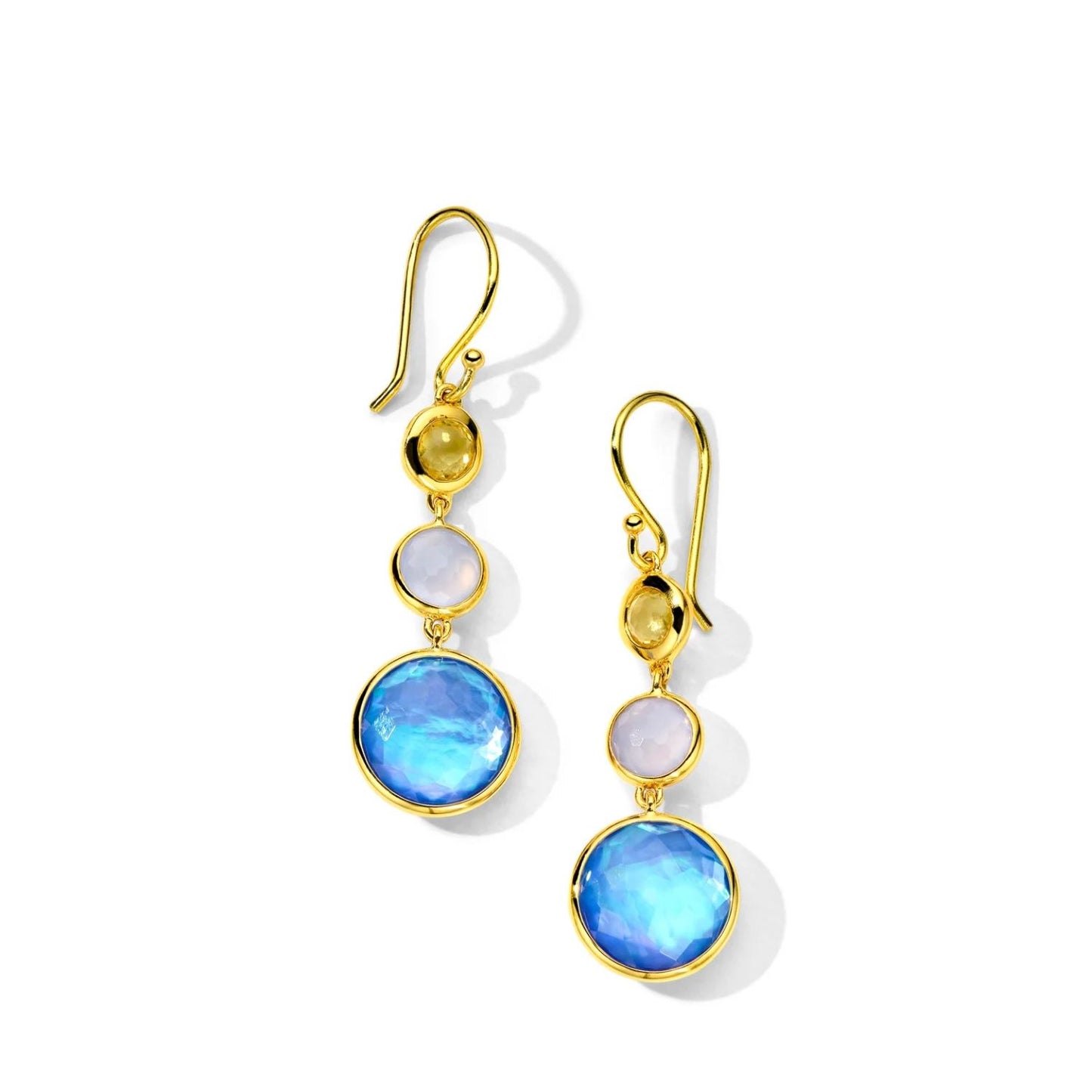 Lollipop Collection: Wildflower 3-Stone Drop Earrings