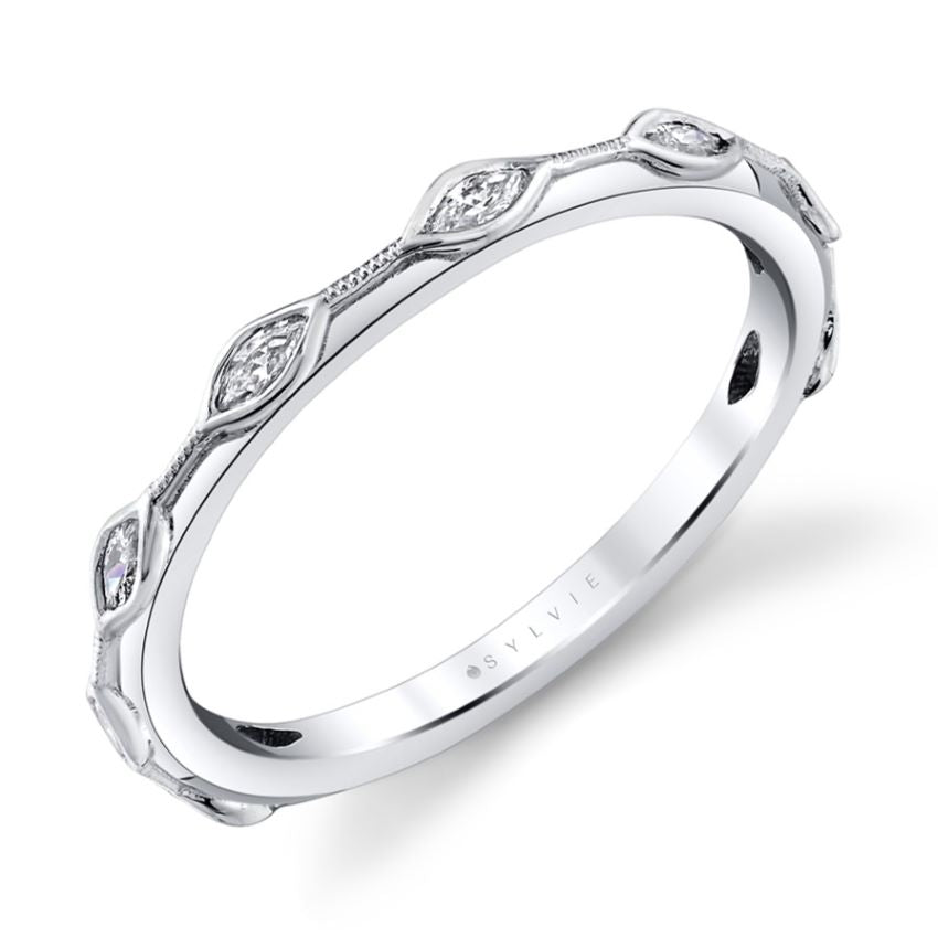 Marquise Cut Diamond Band