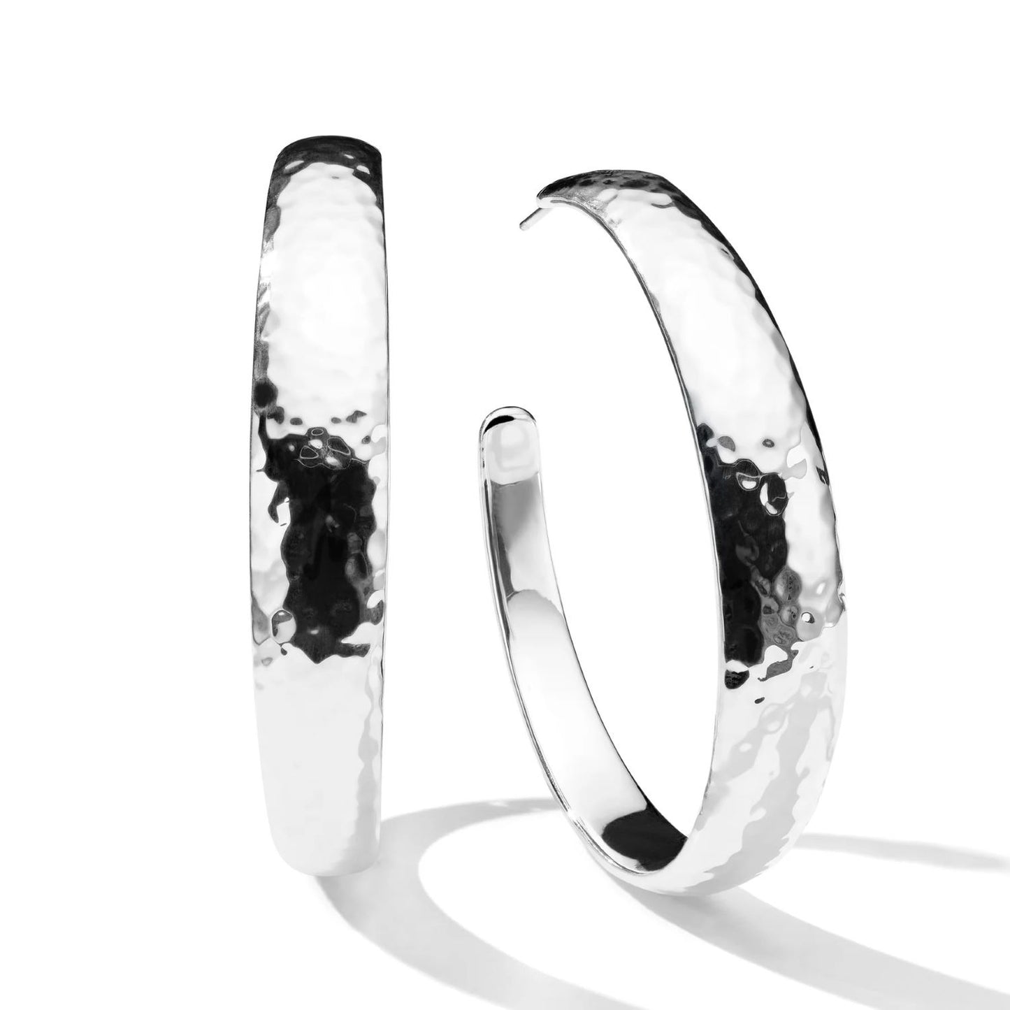 Classico Collection Hammered Hoop Earrings
