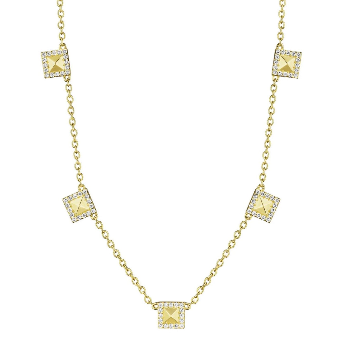 Rockstud Collection 5-Station Necklace