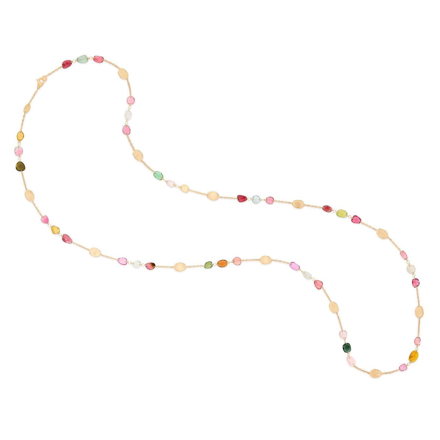 Lunaria Color Collection Long Multi-Color Tourmaline Necklace