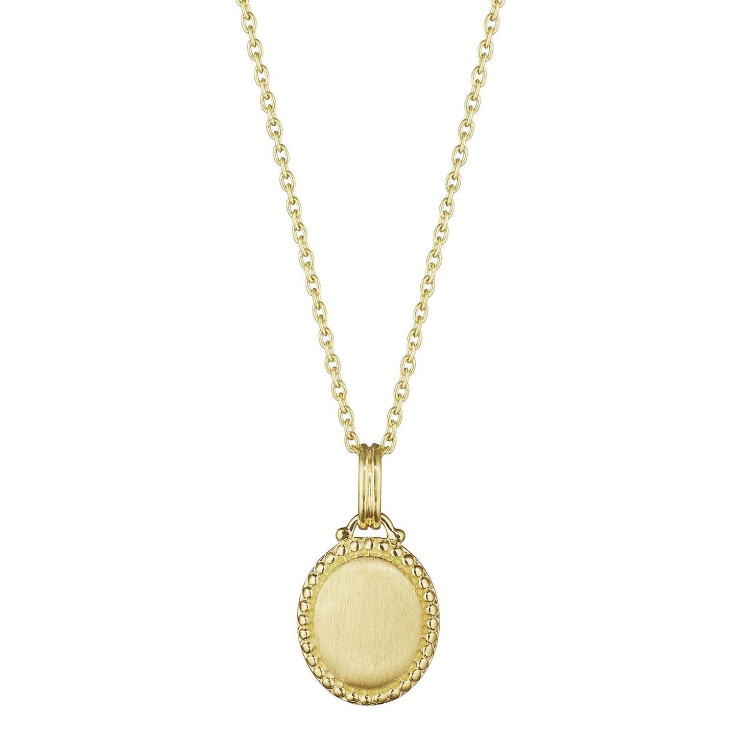 Petite Penny Oval Engravable Pendant Necklace