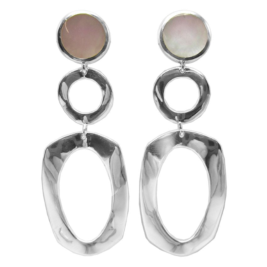 Polished Rock Candy Frame Earrings
