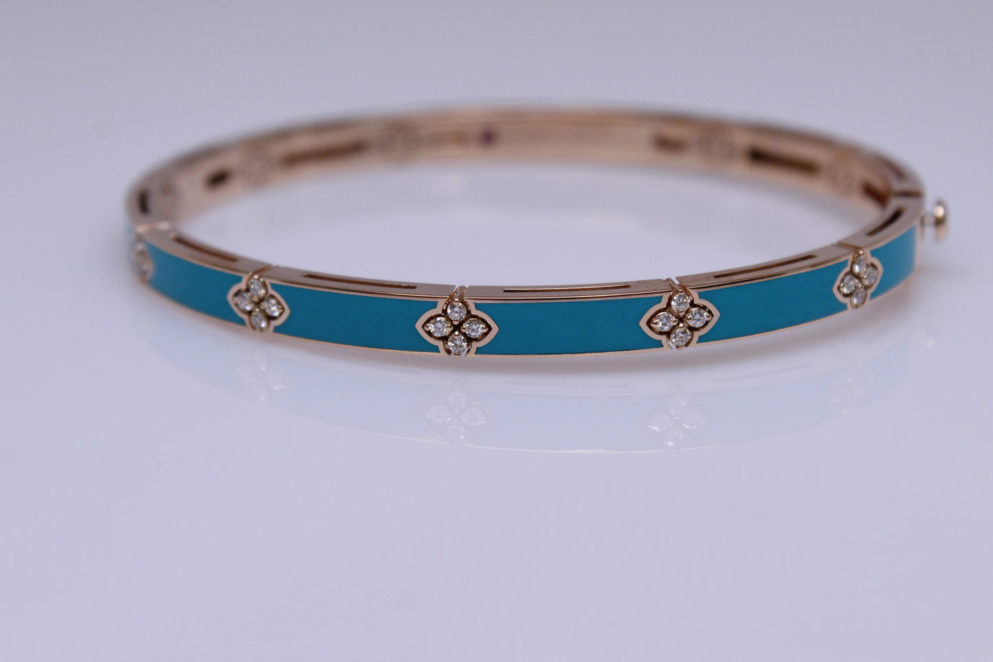 Turquoise Love In Verona Diamond Bangle