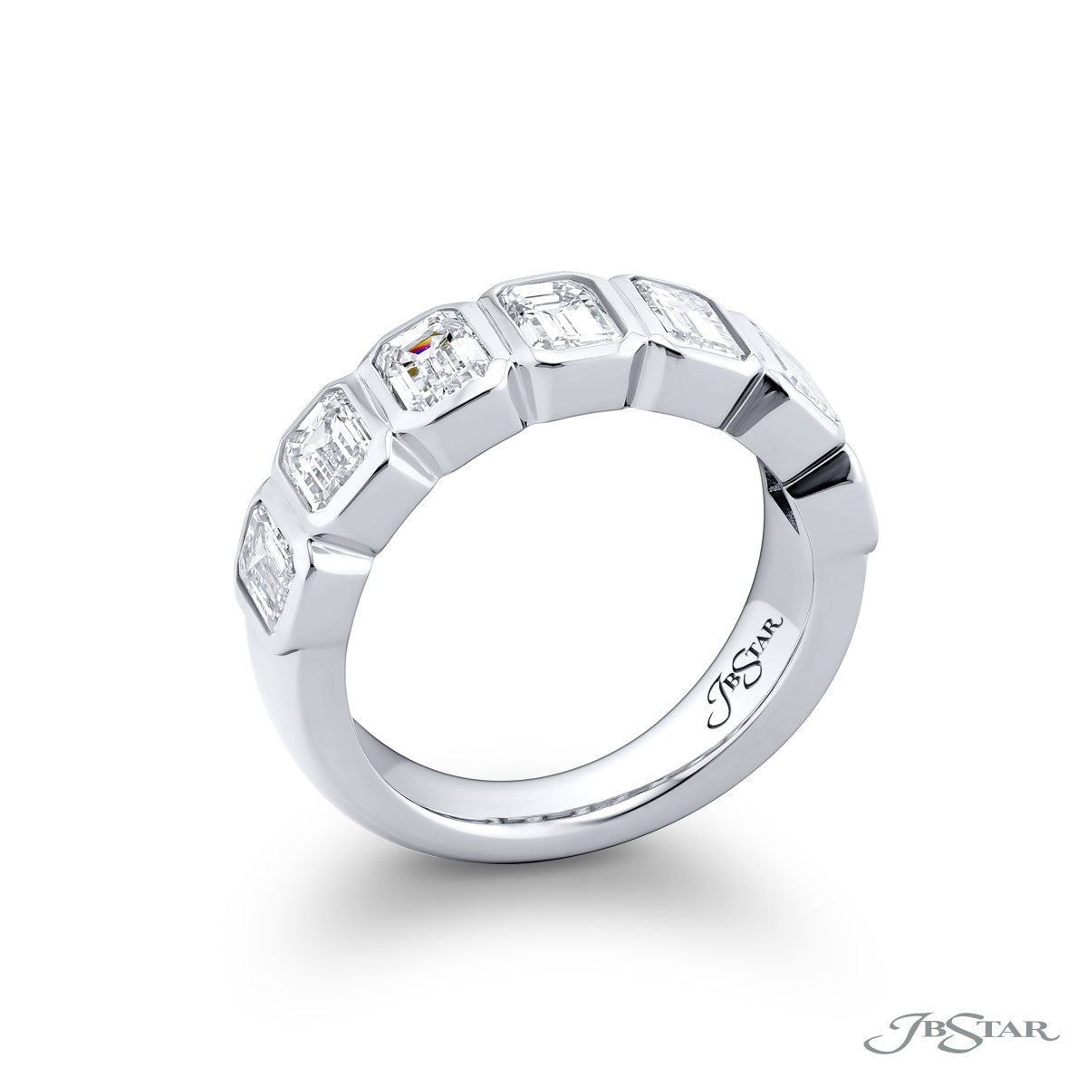 Emerald Cut Diamond Band