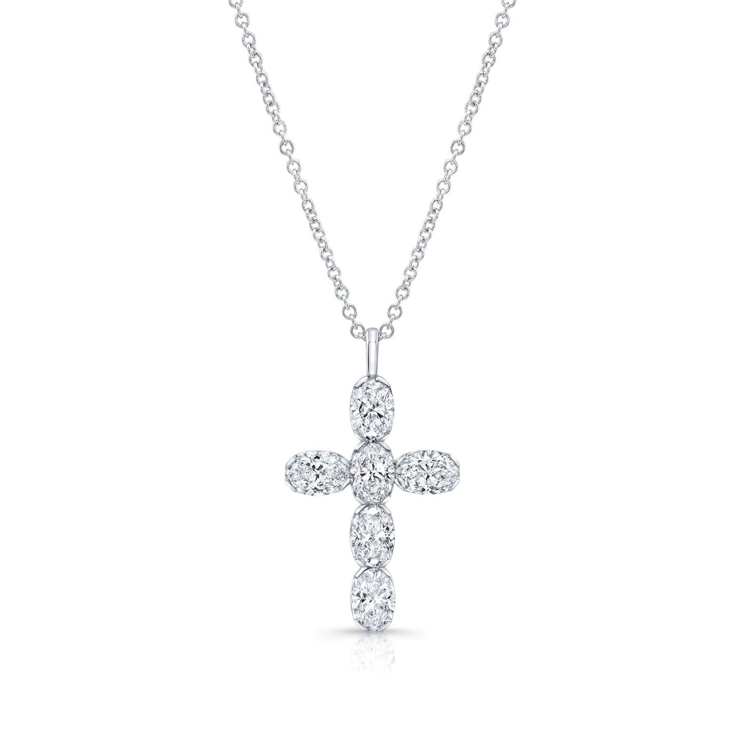 Oval Cut Diamond Cross