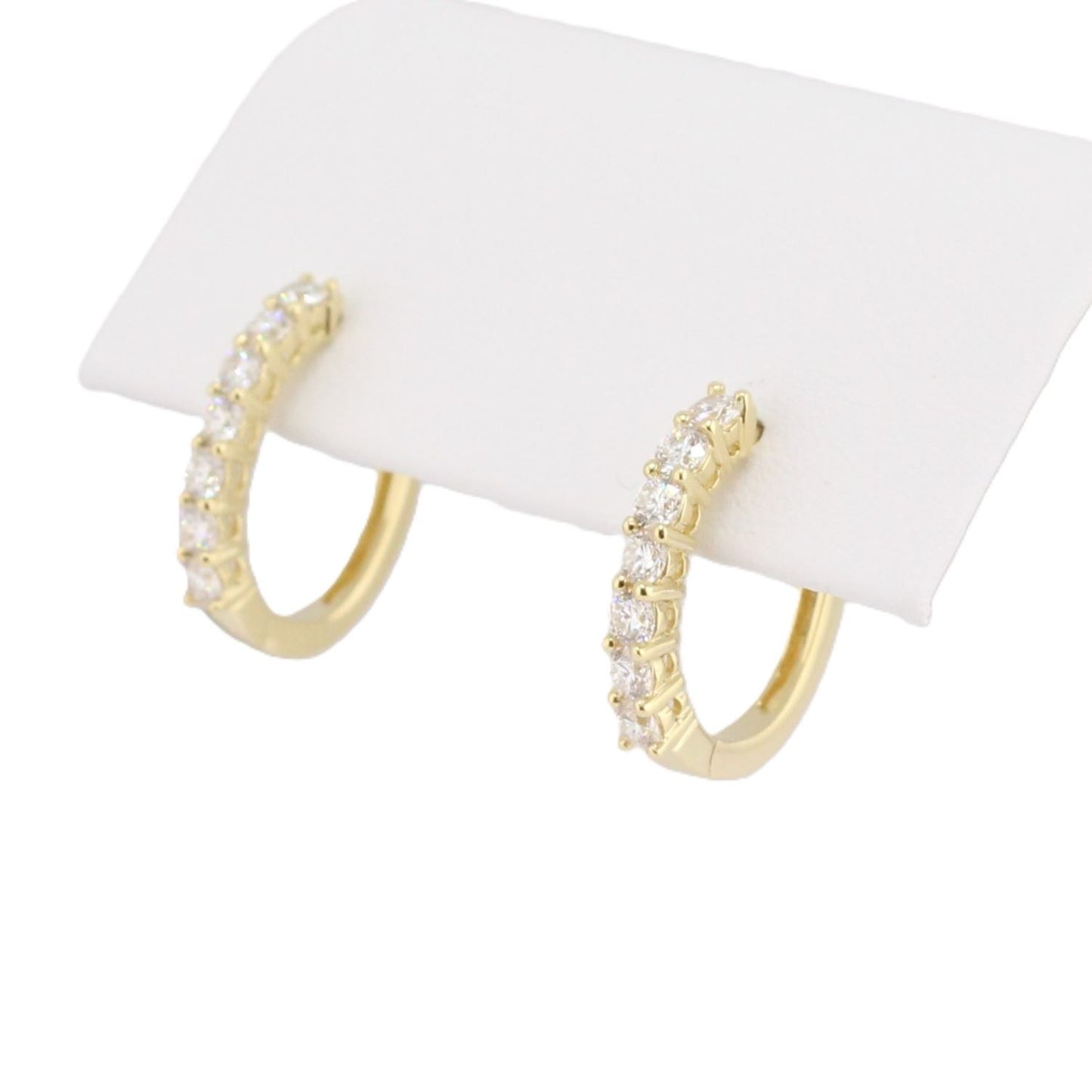 Diamond Hoop Earrings