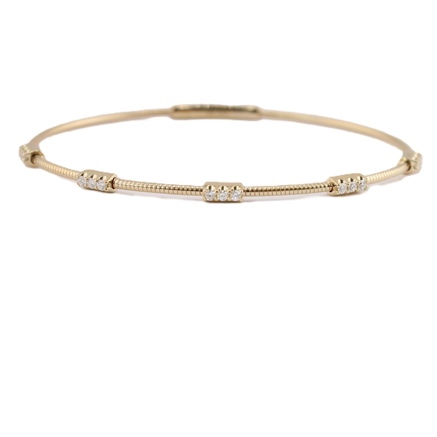 Flexible Diamond Station Bracelet