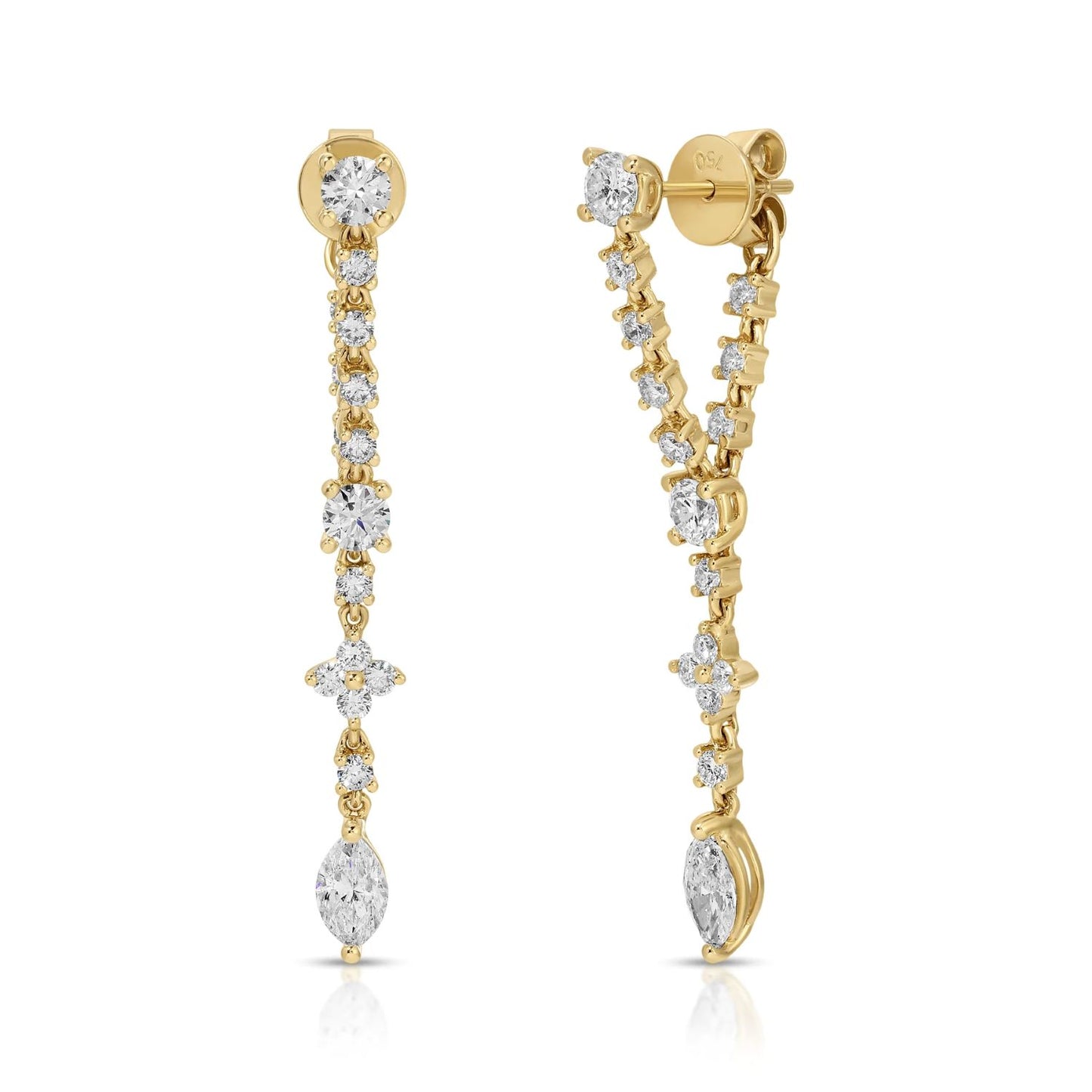 "Vivi" Loop Diamond Earrings