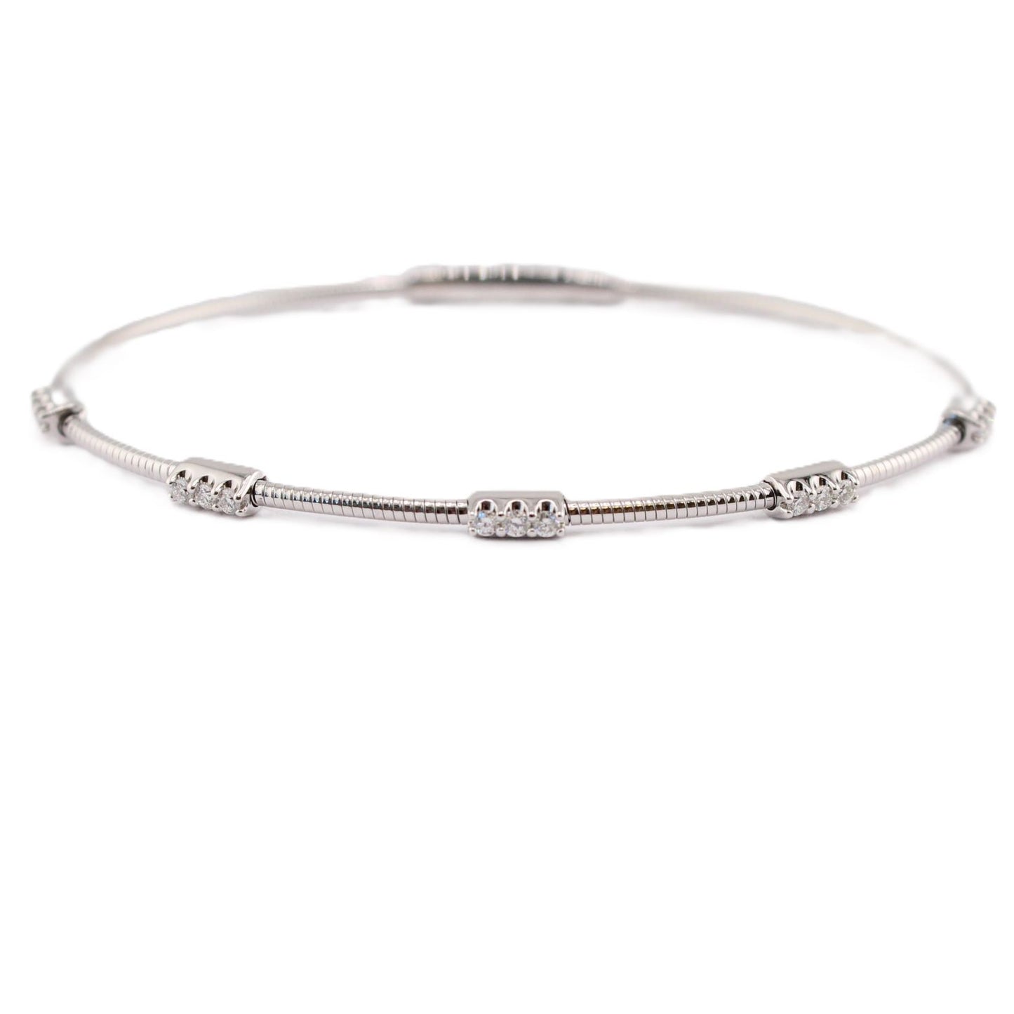 Flexible Diamond Station Bracelet