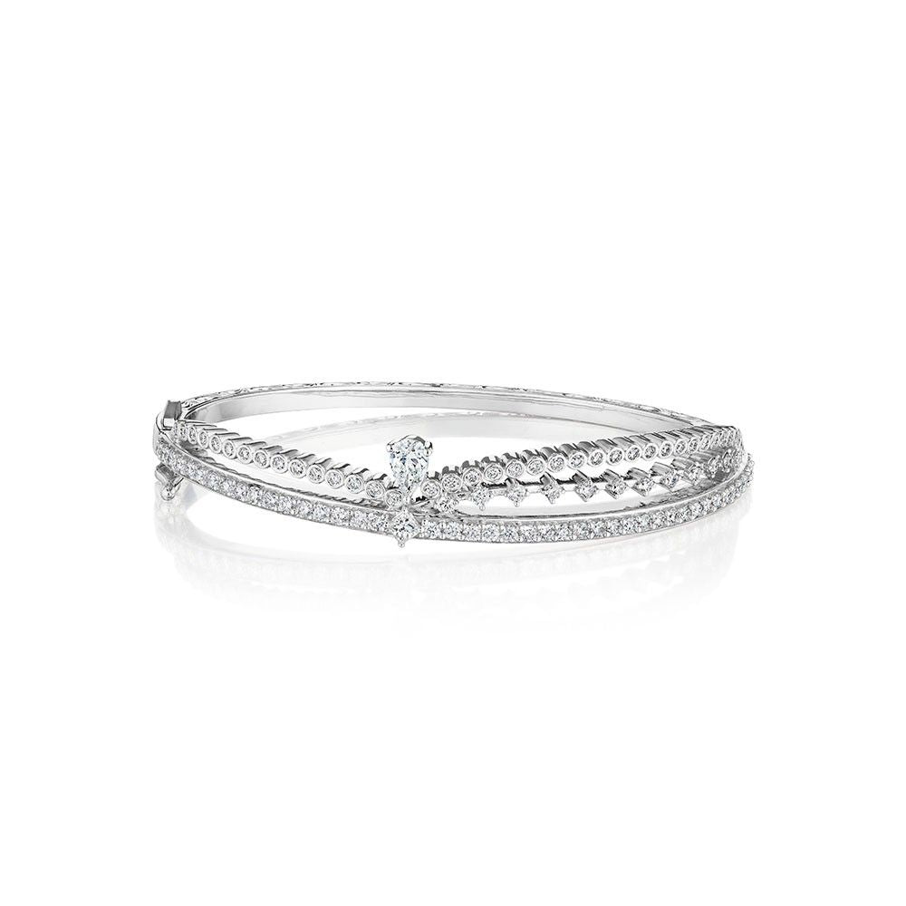 Goddess Diamond Drape Bangle