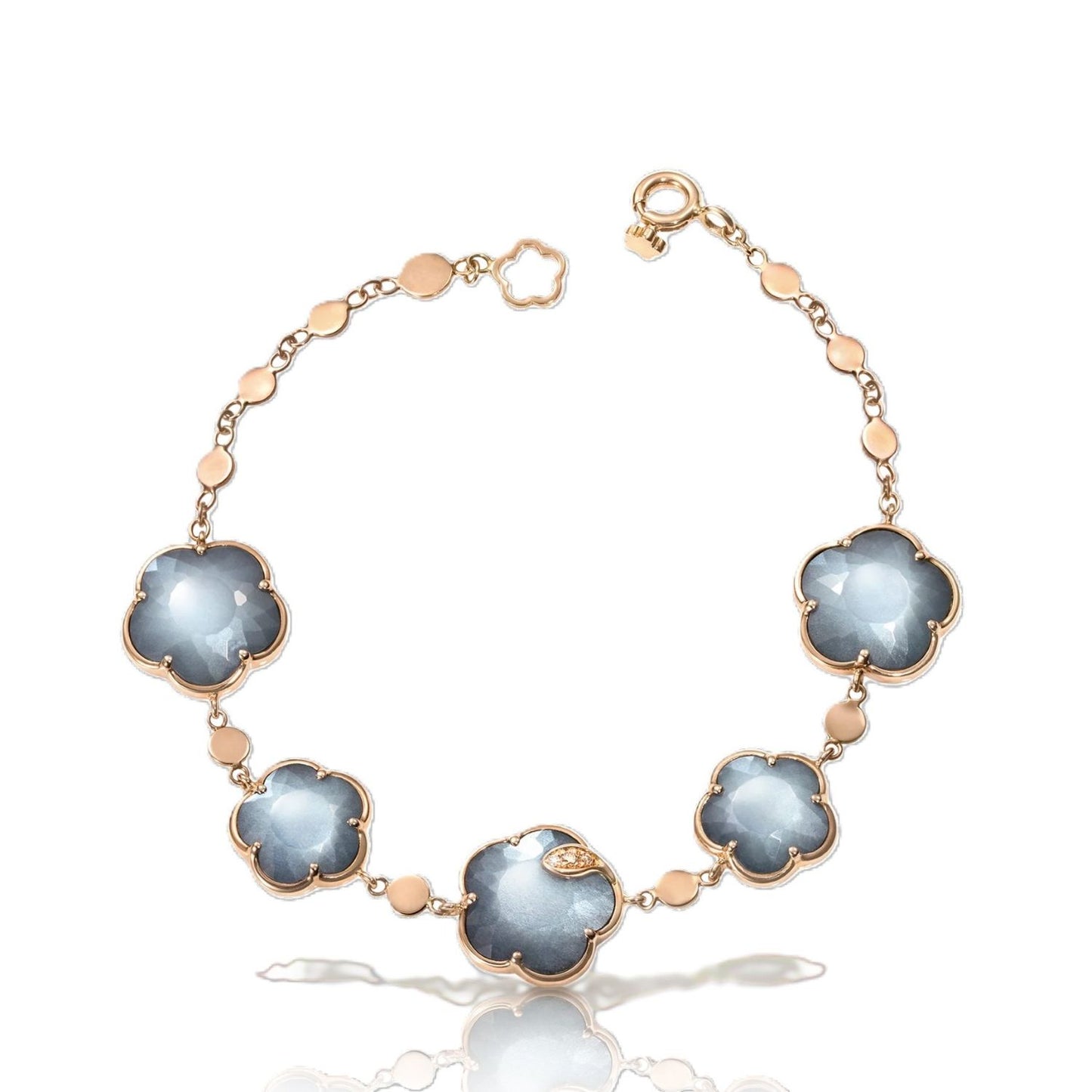 Ton Joli Collection Moonstone &Onyx Doublet Bracelet