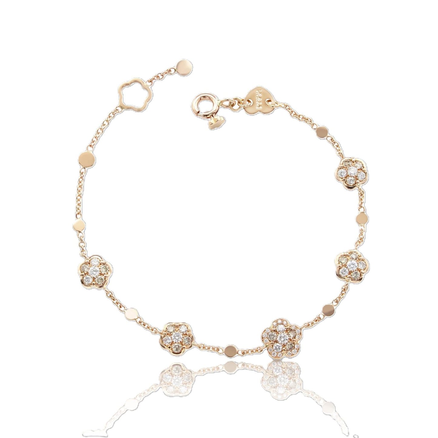 Figlia Dei Collection Diamond Flower Station Bracelet