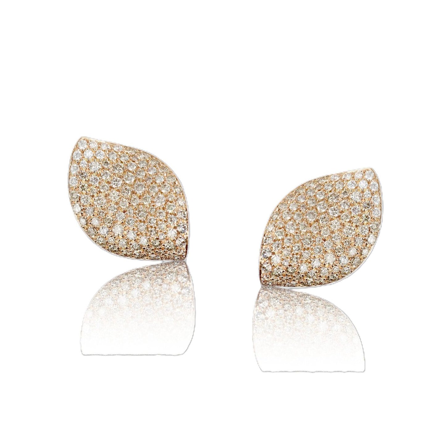 Alleluia Collection Diamond Leaf Earrings