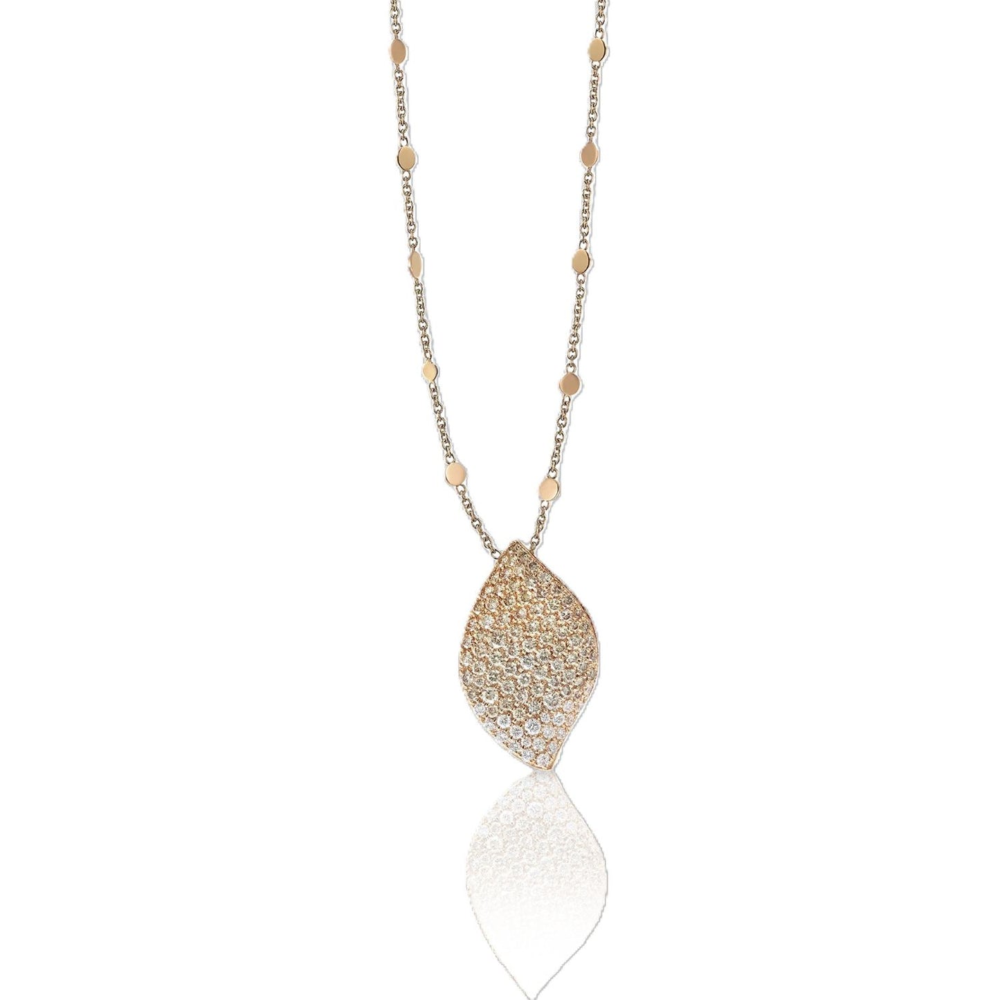 Alleluia Collection Diamond Leaf Motif Pendant