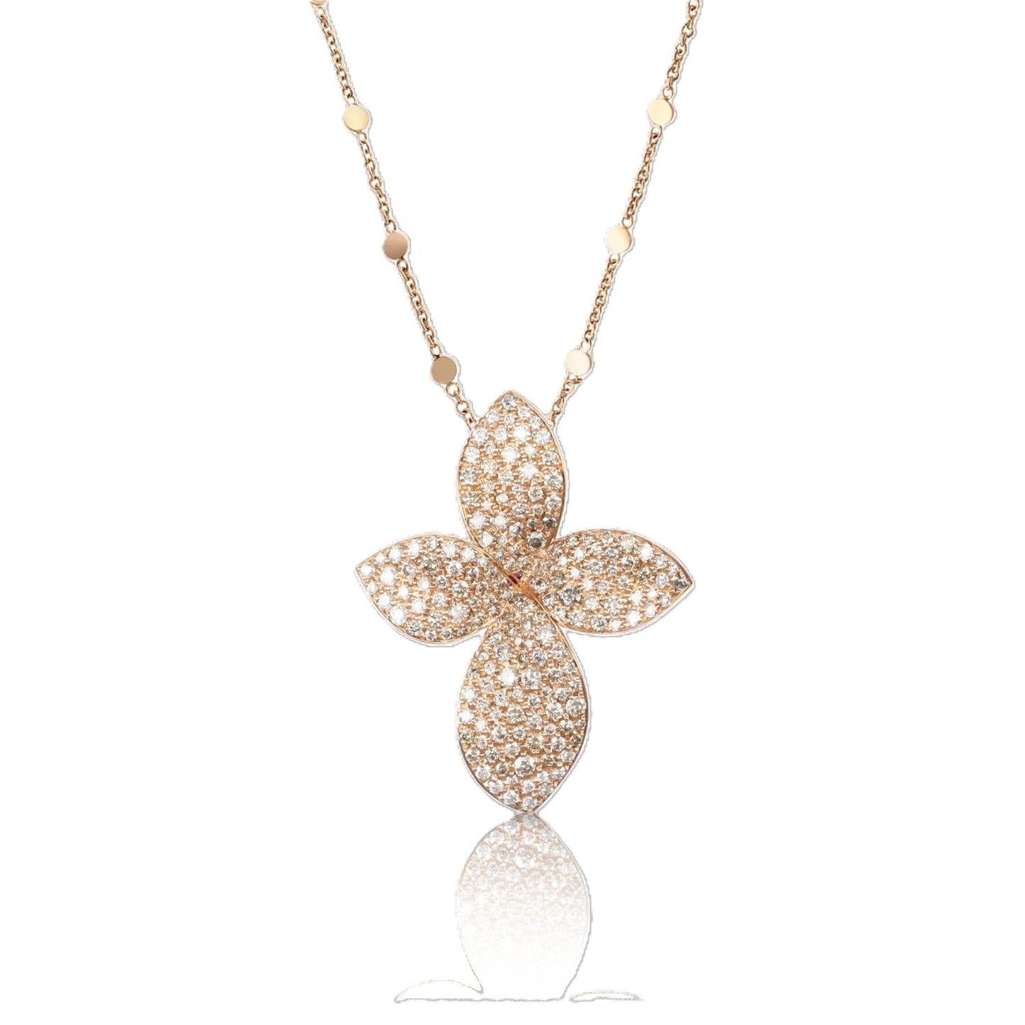 Giardini Segreti Collection Diamond Flower Motif Pendant