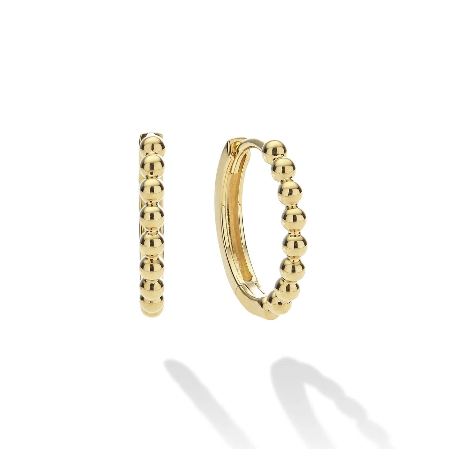 Caviar Gold Collection Huggie Earrings