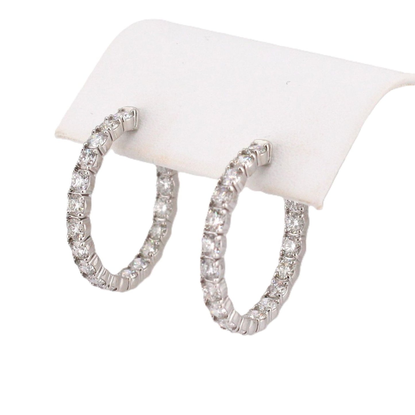 Inside Out Diamond Hoop Earrings