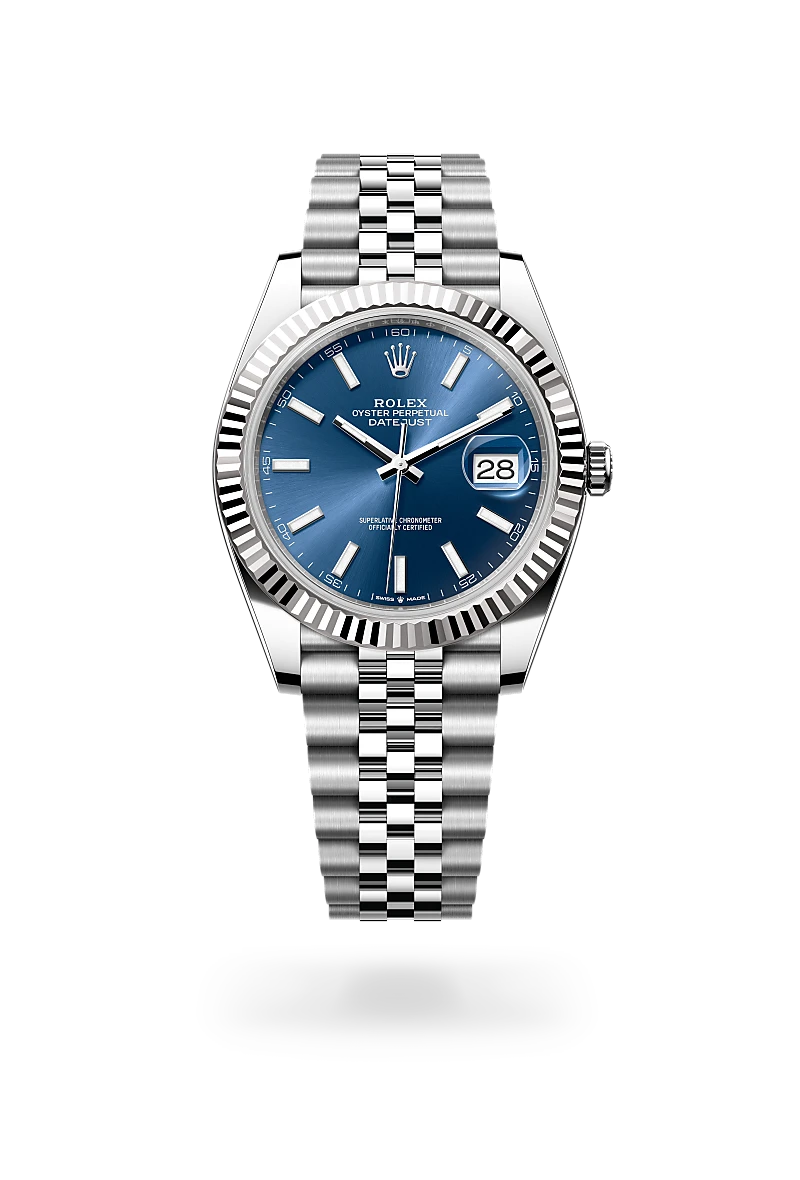 Rolex Datejust 41 White Rolesor combination of Oystersteel and