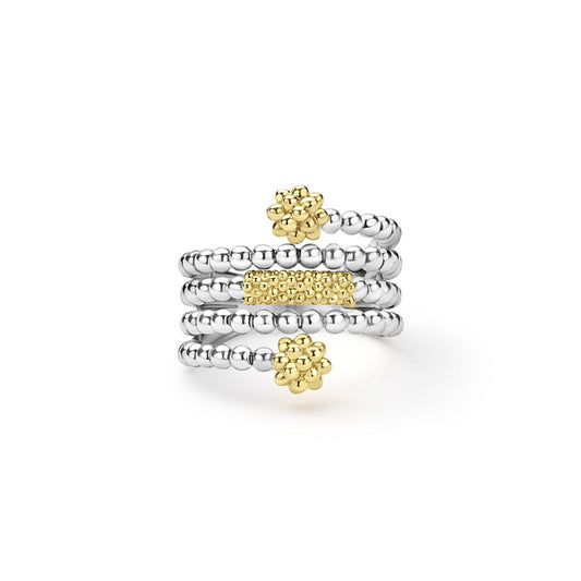 Two-Tone Beaded Ring