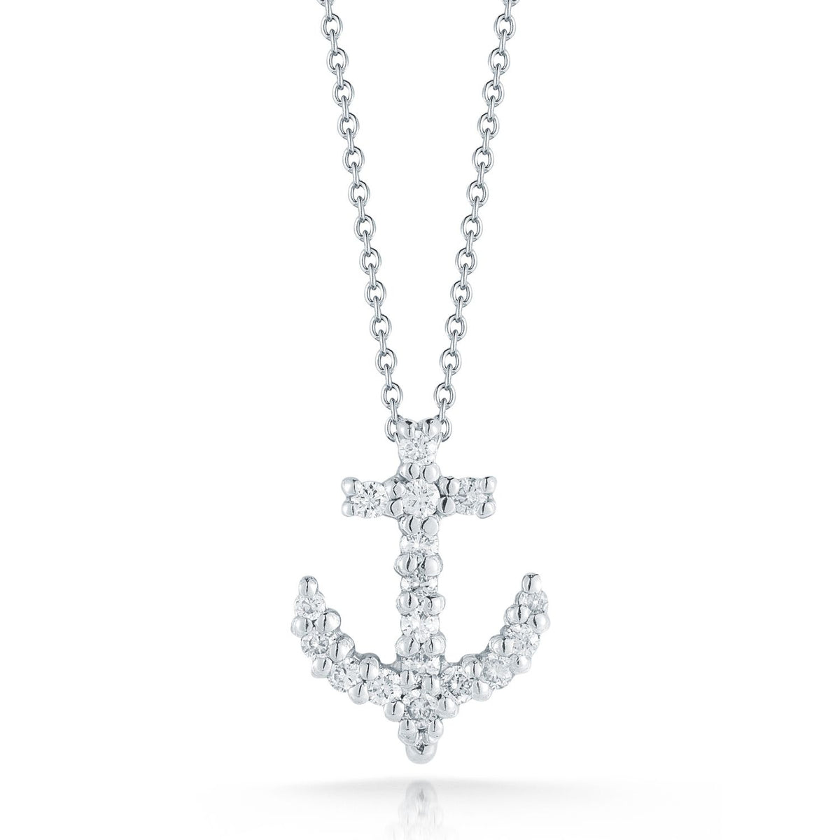Tiny Treasures Diamond Anchor Necklace