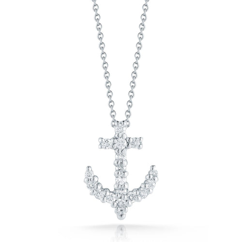 Tiny Treasures Diamond Anchor Necklace