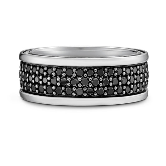 Streamline Collection Black Diamond Wedding Band