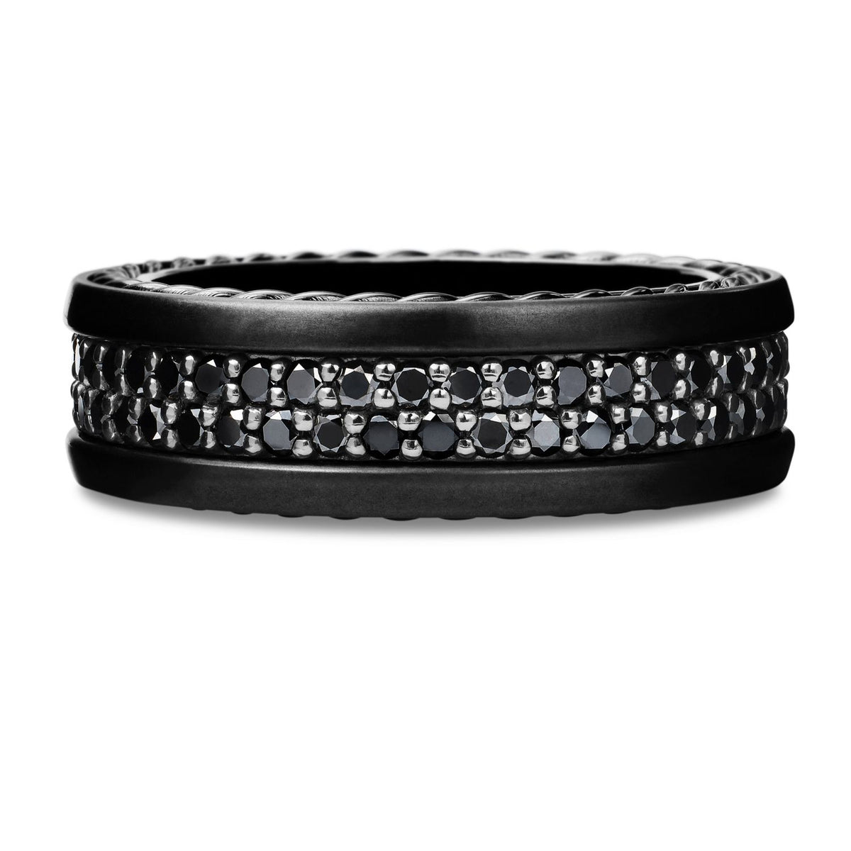 The Wedding Collection 2-Row Black Diamond Band