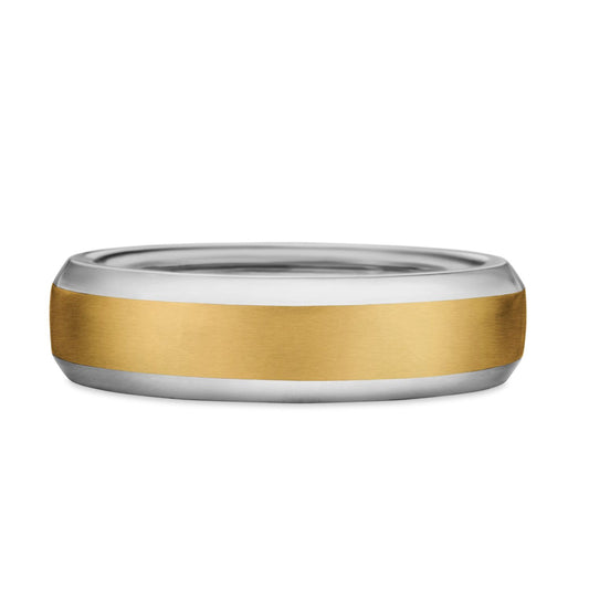 Wedding Band Collection 6 MM Two Tone