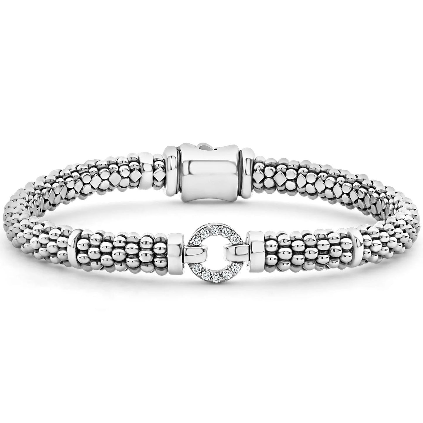 Diamond Circle Caviar Bracelet