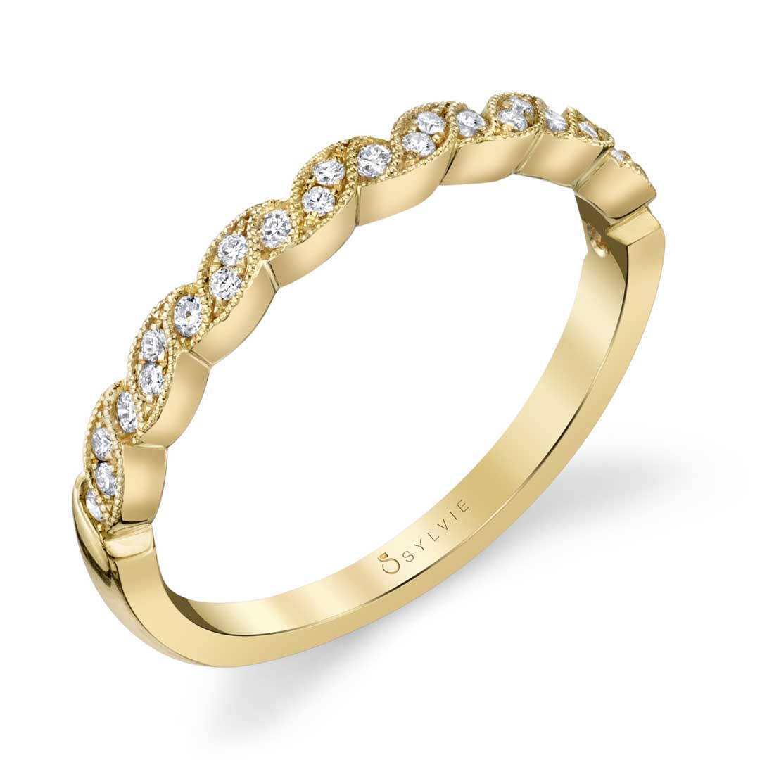 Sylvianne Ribbon Inspired Stackable Band