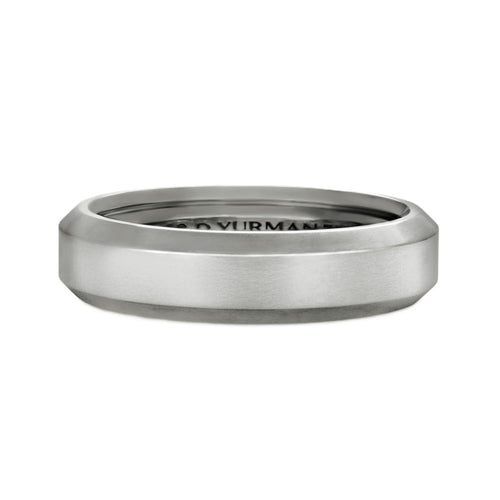 Wedding Band Collection 6 MM Beveled Edge Classic Band