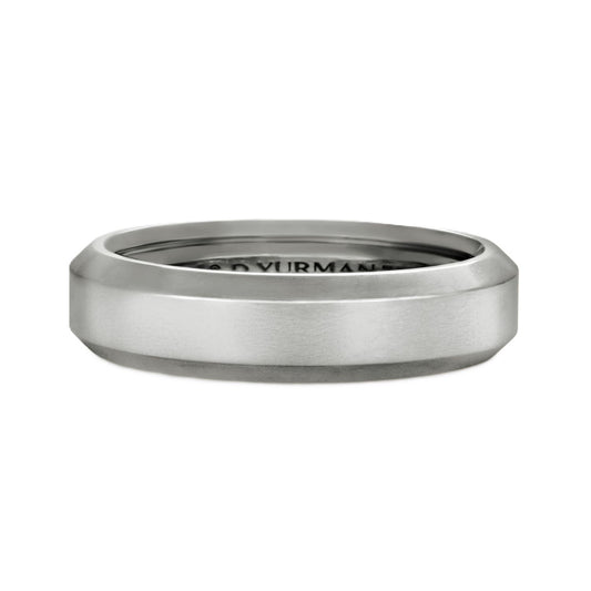 Wedding Band Collection 6 MM Beveled Edge Classic Band