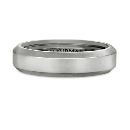 Wedding Band Collection 6 MM Beveled Edge Classic Band