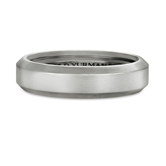 Wedding Band Collection 6 MM Beveled Edge Classic Band